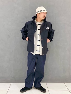 「Thingless（シングレス）のアイテム（パンツ）」を使った、黒田　孝典さん（メンズ・168cm）の冬コーディネート