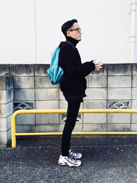 「neos（ネオス）のアイテム（スウェット）」を使った、TSUNAさん（メンズ・174cm）の冬コーディネート