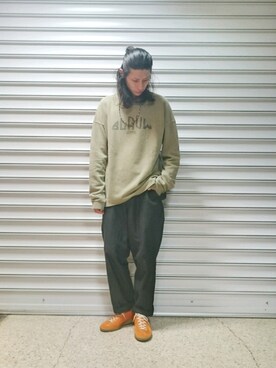 「SCOTCH&SODA（スコッチアンドソーダ）のアイテム（スウェット）」を使った、SASAMURAさん（メンズ・175cm）の秋コーディネート
