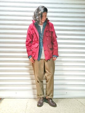 「HAVERSACK（ハバーザック）のアイテム（ジャケット/アウター）」を使った、SASAMURAさん（メンズ・175cm）の秋コーディネート