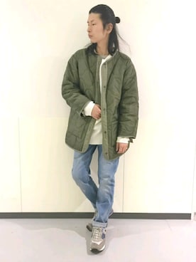 「AVIREX DEPOT」｜「アイテム（モッズコート）」を使った、SASAMURAさん（メンズ・175cm）の秋コーディネート