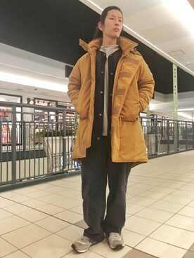 「AVIREX DEPOT」｜「アイテム（モッズコート）」を使った、SASAMURAさん（メンズ・175cm）の冬コーディネート
