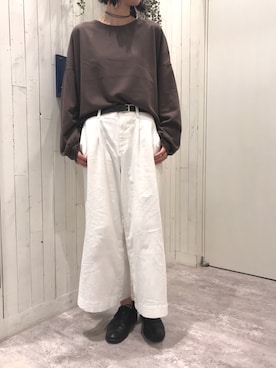 「hunch（ハンチ）のアイテム」を使った、pullffy イオンモール福津店さん（レディース・170cm）の秋コーディネート