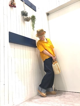 「hunch（ハンチ）のアイテム」を使った、pullffy イオンモール福津店さん（レディース・152cm）の夏コーディネート