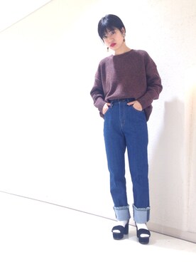 「ネップ」｜nanakimuraさん（レディース・155cm）の冬コーディネート