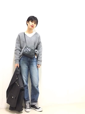 nanakimuraさん(レディース・155cm)の冬コーディネート