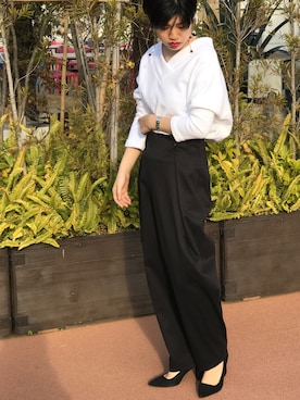 「ブイネック」｜nanakimuraさん（レディース・155cm）の春コーディネート