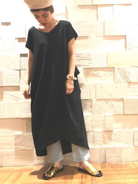 「アイテム（ブレスレット）」を使った、nanakimuraさん（レディース・155cm）の夏コーディネート