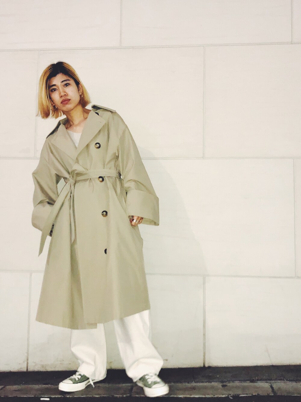 BLACK BY MOUSSY（ブラックバイマウジー）の「over size trench coat
