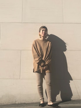 「アイテム（レギンス/スパッツ）」を使った、nanakimuraさん（レディース・155cm）の春コーディネート