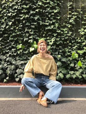 「VINTAGE（ヴィンテージ）のアイテム（ファッション雑貨）」を使った、nanakimuraさん（レディース・155cm）の春コーディネート