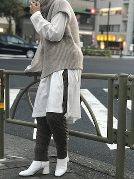 「caban（キャバン）のアイテム」を使った、nanakimuraさん（レディース・155cm）の冬コーディネート