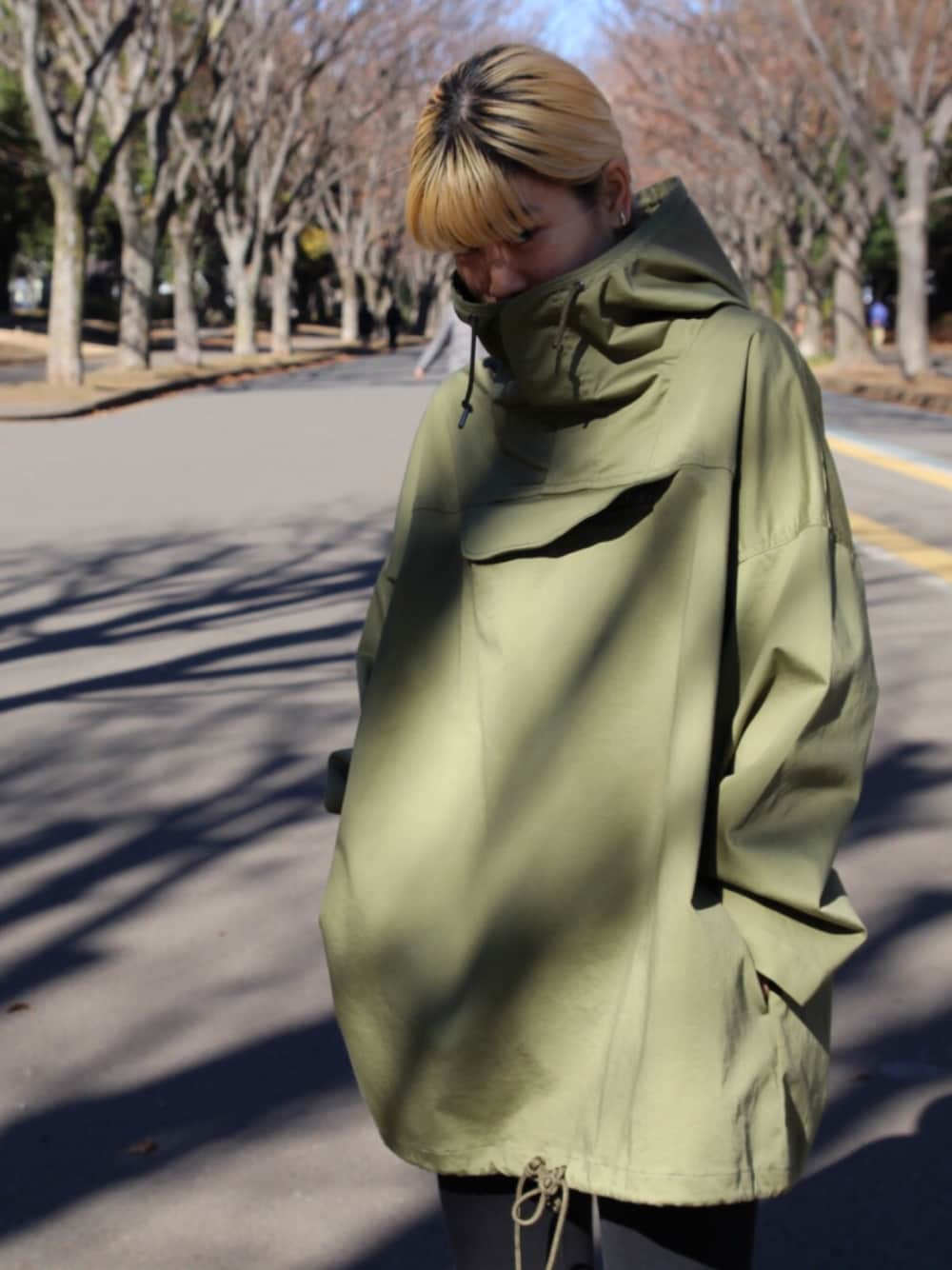 マウンテンパーカー　カーキ エー・エヌ・エル A.N.L 蓄熱中綿/サーモライトマウンテンパーカー