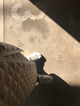 「Maison Margiela（メゾンマルジェラ）のアイテム（スニーカー）」を使った、nanakimuraさん（レディース・155cm）の秋コーディネート