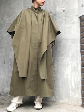 「チャックテイラー」｜「アイテム（その他アウター）」を使った、nanakimuraさん（レディース・156cm）の冬コーディネート