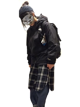 「THE NORTH FACE」｜「アイテム（シャツワンピース）」を使った、たまごさん（レディース・150cm）の夏コーディネート