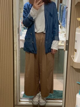 「Te chichi（テチチ）のアイテム（デニムジャケット）」を使った、yunakoさん（レディース・158cm）の春コーディネート