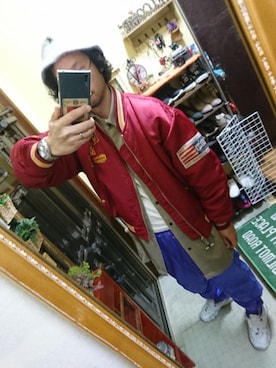 「スキーウェア」｜「アイテム（ジャケット/アウター）」を使った、Akiさん（メンズ・176cm）の秋コーディネート
