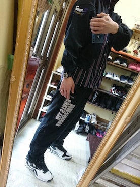 「アベイル」｜「アイテム（ジャージ）」を使った、Akiさん（メンズ・176cm）の冬コーディネート