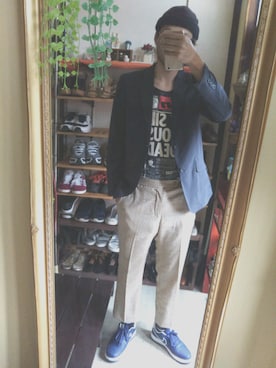 「Arnold Palmer（アーノルドパーマー）のアイテム（パンツ）」を使った、Akiさん（メンズ・176cm）の夏コーディネート