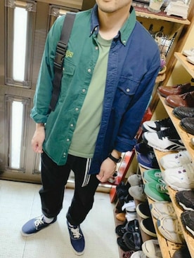 「Wrangler」｜「アイテム（アナログ腕時計）」を使った、Akiさん（メンズ・176cm）の夏コーディネート