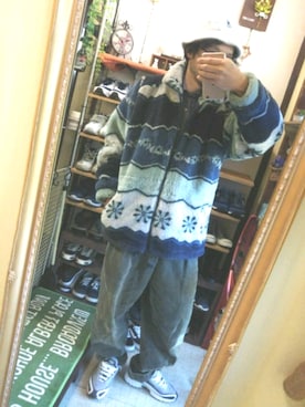 「カンゴール」｜「アイテム（その他アウター）」を使った、Akiさん（メンズ・176cm）の冬コーディネート