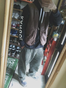 「Zippo（ジッポー）のアイテム」を使った、Akiさん（メンズ・176cm）の春コーディネート