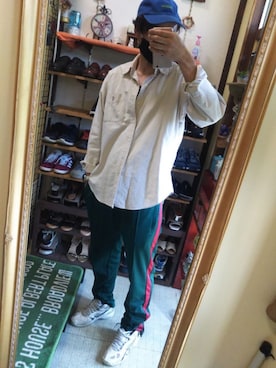 「BEN DAVIS（ベンデイビス）のアイテム（キャップ）」を使った、Akiさん（メンズ・176cm）の夏コーディネート