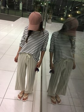 「ご近所」｜SHiORiさん（レディース・157cm）の秋コーディネート