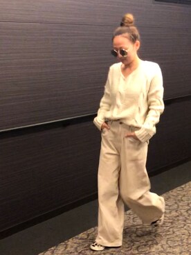「Another Edition」｜「アイテム（スニーカー）」を使った、SHiORiさん（レディース・157cm）の春コーディネート