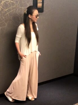「ゆるゆる」｜「アイテム（その他）」を使った、SHiORiさん（レディース・157cm）の夏コーディネート