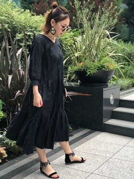 「DIANA」｜「アイテム（アクセサリー）」を使った、SHiORiさん（レディース・158cm）の夏コーディネート