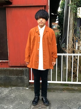 「シャツオンシャツ」｜みとらさん（メンズ・172cm）の春コーディネート