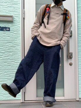 Carhartt カーハート のバックパック リュック ベージュ系 を使ったメンズ人気ファッションコーディネート Wear