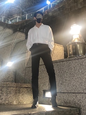 Hughさん（メンズ・189cm）の春コーディネート