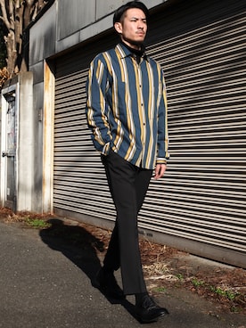 飯島葵さん(メンズ・176cm)の冬コーディネート