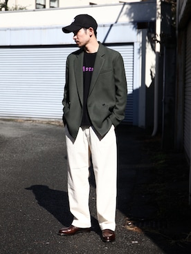 「MR.OLIVE（ミスターオリーブ）のアイテム」を使った、飯島葵さん（メンズ・176cm）の冬コーディネート