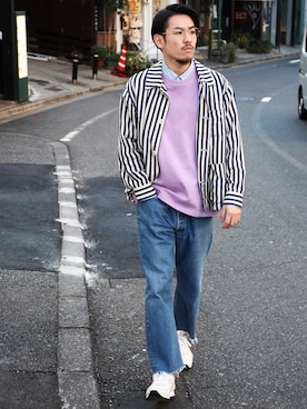 「MR.OLIVE（ミスターオリーブ）のアイテム」を使った、飯島葵さん（メンズ・176cm）の冬コーディネート