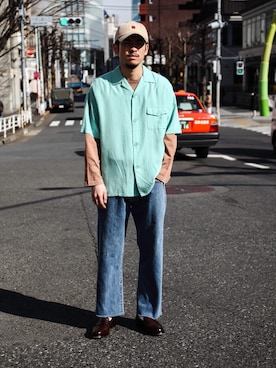 「MR.OLIVE（ミスターオリーブ）のアイテム」を使った、飯島葵さん（メンズ・176cm）の冬コーディネート