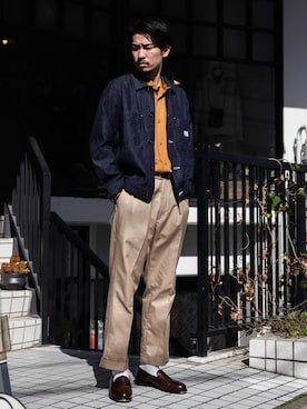 飯島葵さん（メンズ・176cm）の冬コーディネート