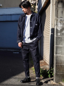 「MR.OLIVE（ミスターオリーブ）のアイテム（ジャケット/アウター）」を使った、飯島葵さん（メンズ・176cm）の春コーディネート