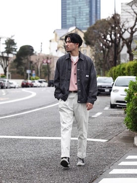 「MR.OLIVE（ミスターオリーブ）のアイテム（ジャケット/アウター）」を使った、飯島葵さん（メンズ・176cm）の春コーディネート