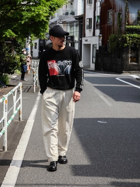 飯島葵さん（メンズ・176cm）の春コーディネート