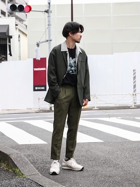 「MR.OLIVE（ミスターオリーブ）のアイテム（ジャケット/アウター）」を使った、飯島葵さん（メンズ・176cm）の春コーディネート