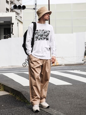 飯島葵さん（メンズ・176cm）の春コーディネート