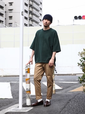 飯島葵さん（メンズ・176cm）の春コーディネート