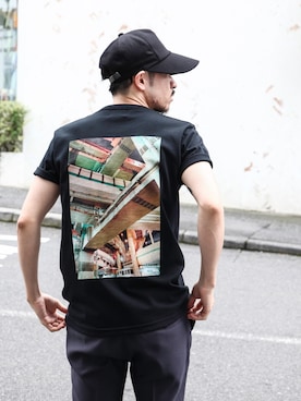 「MR.OLIVE（ミスターオリーブ）のアイテム」を使った、飯島葵さん（メンズ・176cm）の夏コーディネート