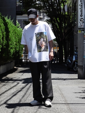 「MR.OLIVE（ミスターオリーブ）のアイテム」を使った、飯島葵さん（メンズ・176cm）の夏コーディネート