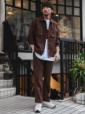 「MR.OLIVE（ミスターオリーブ）のアイテム（ジャケット/アウター）」を使った、飯島葵さん（メンズ・176cm）の夏コーディネート