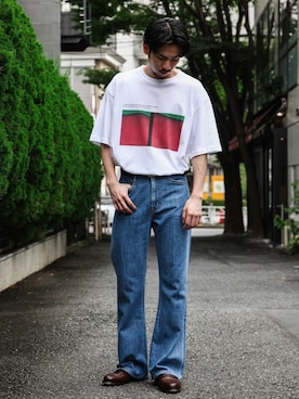 飯島葵さん（メンズ・176cm）の夏コーディネート